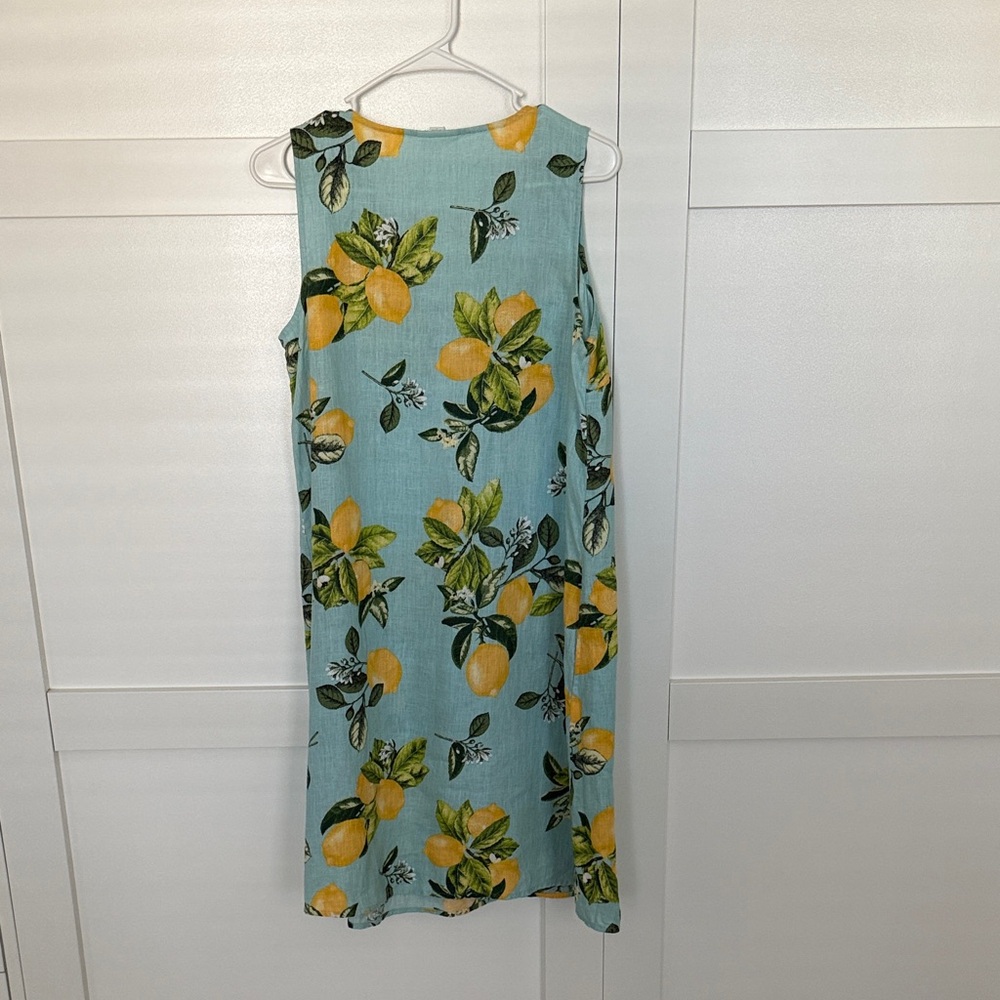 Linen J.Jill lemon 🍋 Dress S - Picture 4 of 12